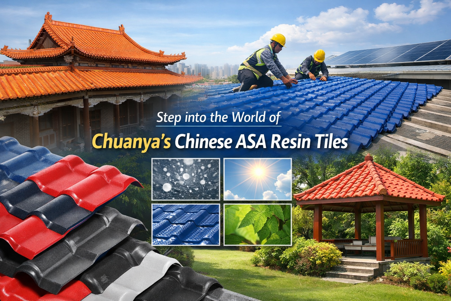 Chinese ASA Resin Tile